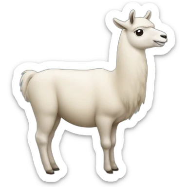 Lama qui embrasse un chameau  sticker