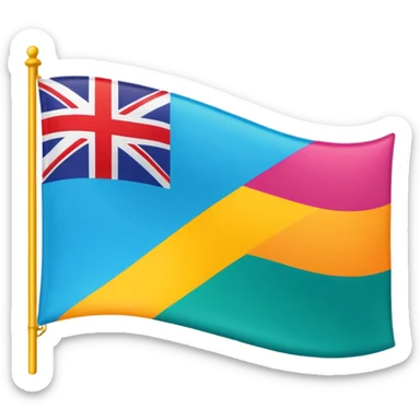 Floptropica flag sticker