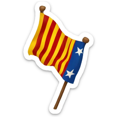 Catalan flag sticker