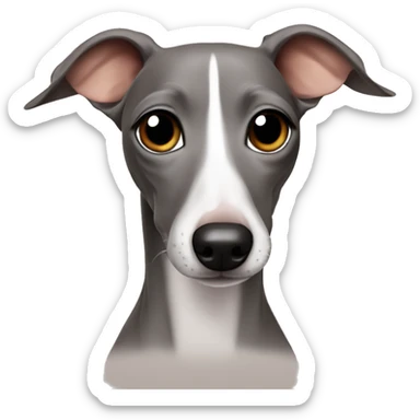 Cute Italian Greyhound sticker