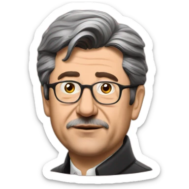 Mélenchon as a communist leader sticker