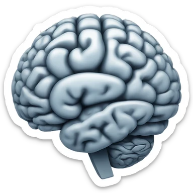 MRI image  a brain sticker