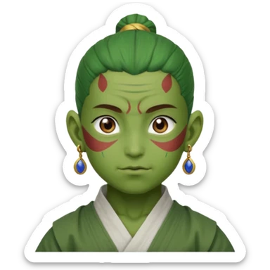 Dragon ball fusions Gohan + piccolo potara earrings = Gohanpiccolo vegito-syle sticker