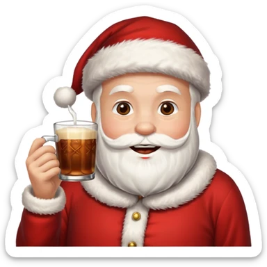 santa class tomando mate sticker