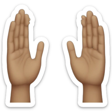 one hand praying, the other hand begging for money sticker