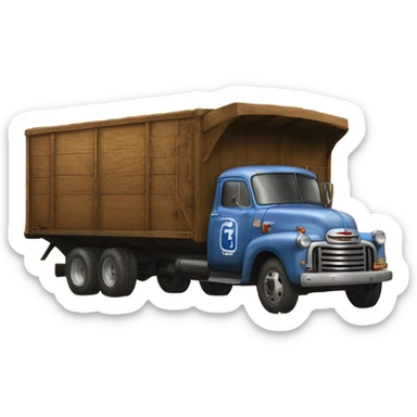 Old Chevrolet grain truck sticker