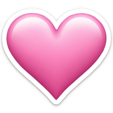 Pink heart sticker
