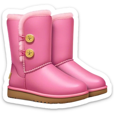 Pink Ugg tazz  sticker