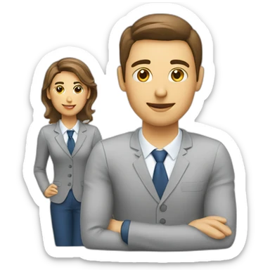 matching job applicant with recruiter sticker