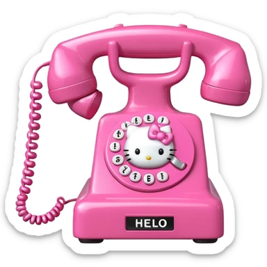 Telefono de hello kitty  sticker