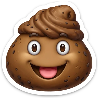 caca qui rigole  sticker