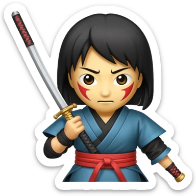katana emogi sticker