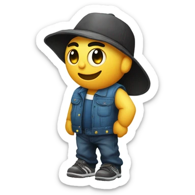 lamparita con gorra qe diga Sanlo.sr sticker