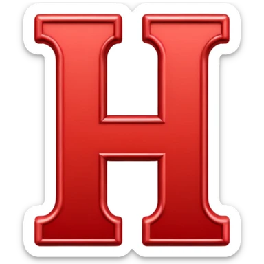 Red chain link logo in the shape of the letter K sticker