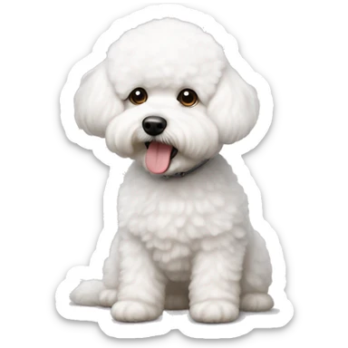 ￼ The bichon frise dog sticker