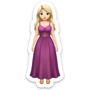 Naked woman with big boobs full body sticker