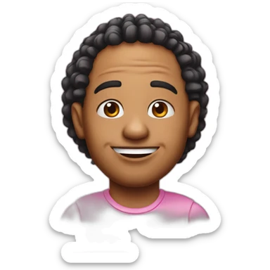 Pinky caricature sticker