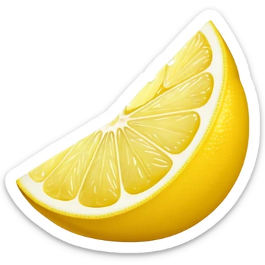 lemon wedge
 sticker