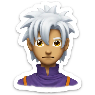 Zeno in dragon ball sticker
