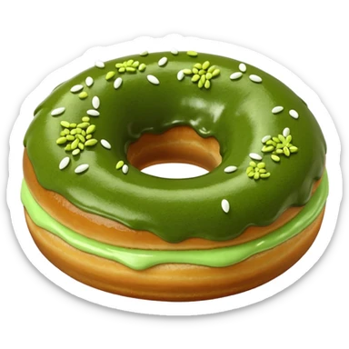 matcha doughnut sticker