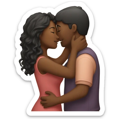 Me kissing my man sticker