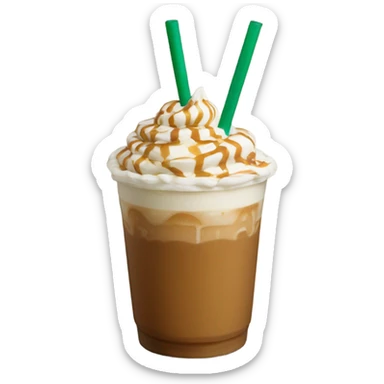 Caramel Crème Frappuccino Starbucks  sticker