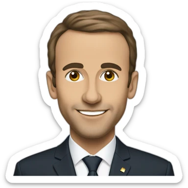 Macron marocain sticker