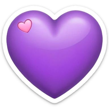 Hazme un emoji del corazón lila y la tirita unidos sticker