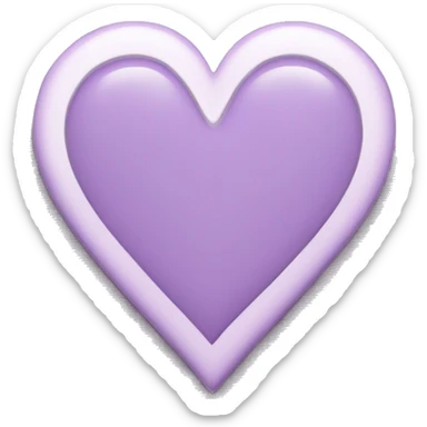 light purple heart sticker