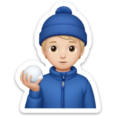little boy with snowball











 sticker