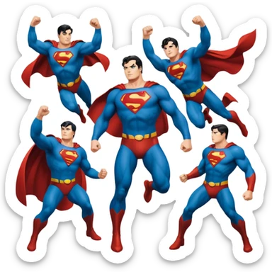 A comic book depicting the Superman Wars sticker