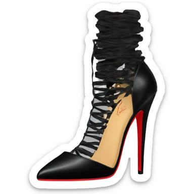 Black louboutin heels sticker