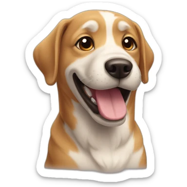 dog happy sticker