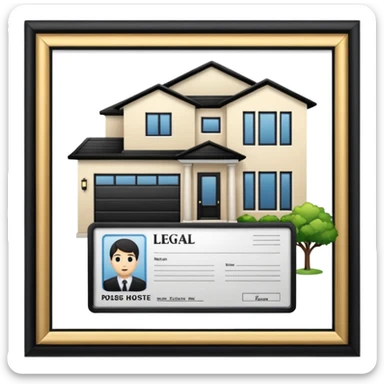 documents and personal license deuda casa sticker