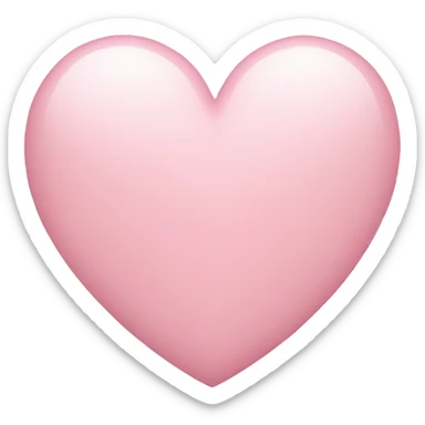 Light pink heart sticker