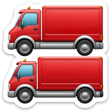 emoji of delivery truck  sticker
