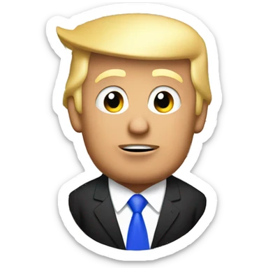 Donald trump speaking with , a massive US flag sticker