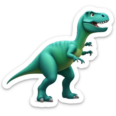 dinosaur combing sticker