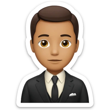 Человек в костюме с надписью Oscar sticker