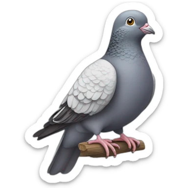 Pigeons heureux  sticker