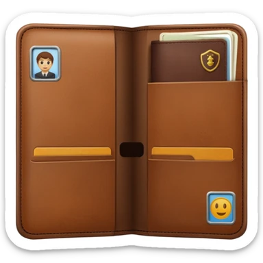 brown passaport sticker