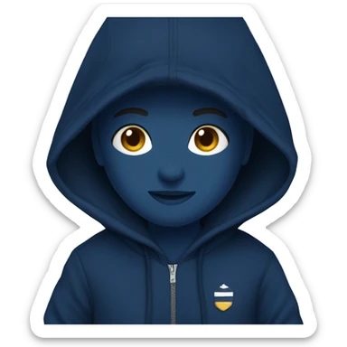 Navy blue Hoodie sticker