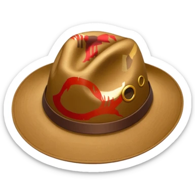 safari hat sticker