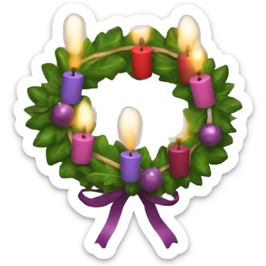Advent Wreath sticker