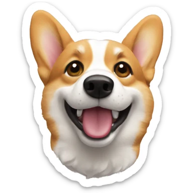 corgi popping sticker