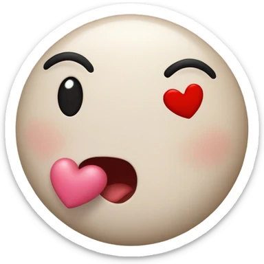 Blowing kiss emoji  sticker