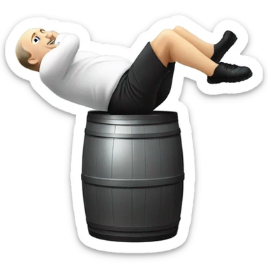 Vladimir Putin doing a keg stand  sticker