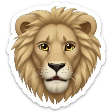 lion with scar over his eye taka sticker