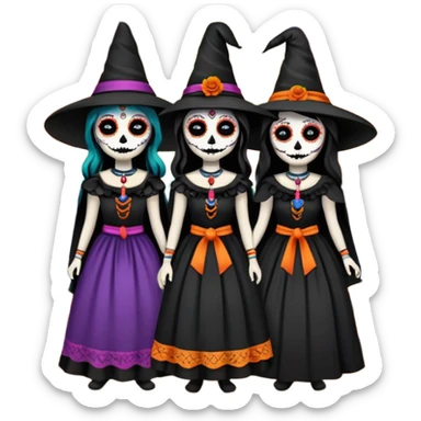Day o the death, missing people, hereditary movie, museum,,culture,museum in mexico, clothes o missing people, witches, witchcraft sticker