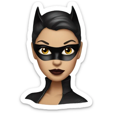Catwoman   WITH PAINTED LIPS sticker